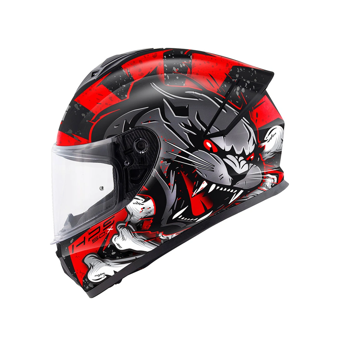 Gıvı 50.x Wıld Mat Siyah Kırmızı Kask