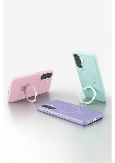 Samsung Galaxy Uyumlu, A56 Regal Magsafe Standlı Kapak - Açık Pembe