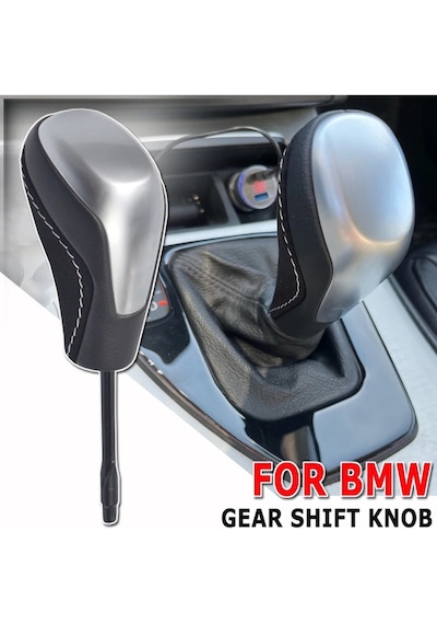 Bmw E90 Vites Topuzu Alcantara Deri Gümüş Oem 2005-2012