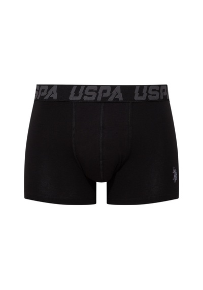 U.S. Polo Assn. - Erkek Siyah - Antrasit -Baskılı 3 Lü Boxer-Siyah - Antrasit -Baskılı