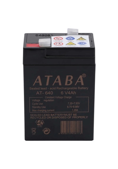 Ataba At-640 6v 4ah Işıldak Aküsü