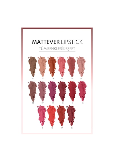 Note Cosmetique Mattever Lipstick Yarı Mat Saten Bitişli Ruj 04 Indian Curry - Nude