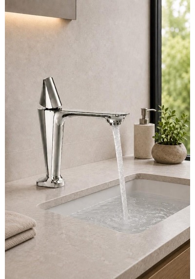 Vıta Kısa Lavabo Bataryası Parlak Krom