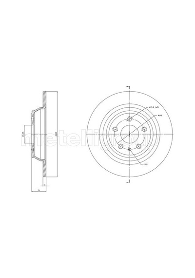 Cıfam Fren Diski Arka Ford Mondeo 14 800-1786c Dg9c 2a315 Bc 5202204