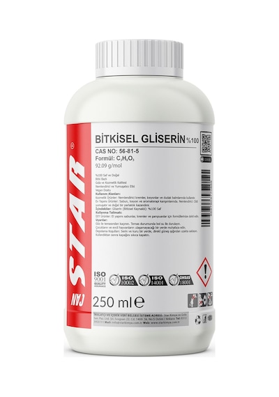 Bitkisel Gliserin Doğal Ve Çok Amaçlı Nemlendirici 250 G