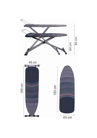 Devecioğlu Harbinger Mm151 Ultraboard Ütü Masası Genel