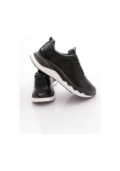 Dgn 744 Erkek Sneaker Ayakkabi Siyah Rugan
