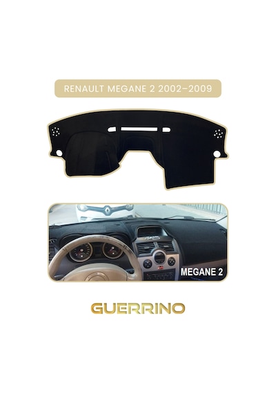 Renault Megane 2 2002 2009 Torpido Koruma Halısı Bej Kenar