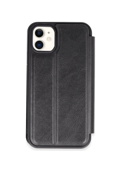 Mey İthalat Apple iPhone Uyumlu  11 Kılıf Flip Cover - Siyah Beyaz