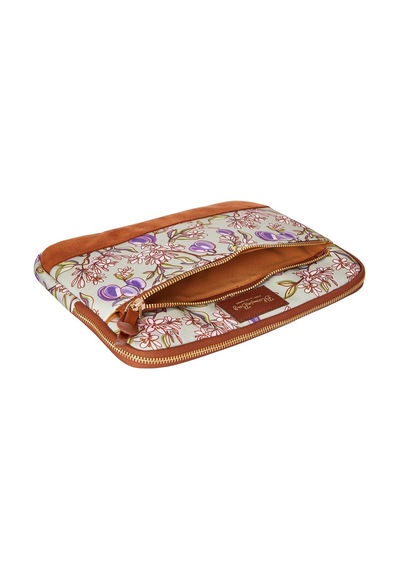 Bloominbag Plums İn Bloom İpad Uyumlu / Tablet Kılıf Tablet Kılıfı Mor - Açık Yeşil