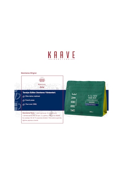 Kaave Roastery Mare Blue Çekirdek Kahve 4 x 250 G
