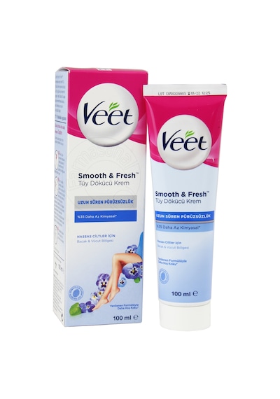 Veet Smooth & Fresh Hassas Ciltler için Tüy Dökücü Krem 100 ML Veet Smooth & Fresh Hassas Ciltler için Tüy Dökücü Krem 100 ML
