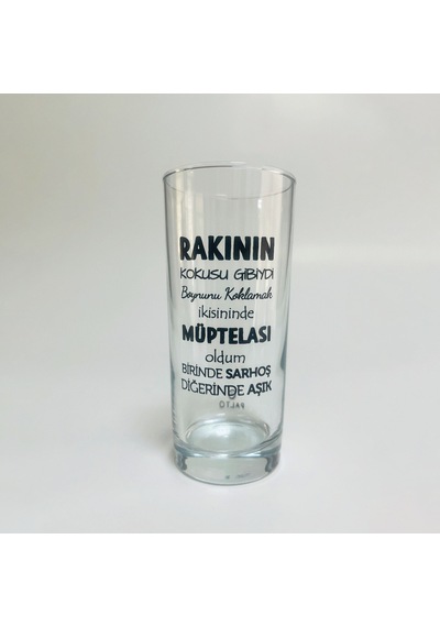 Rakının Kokusu Gibiydi Boynunu Koklamak İkisininde Müptelası Oldum Baskılı Rakı Bardağı