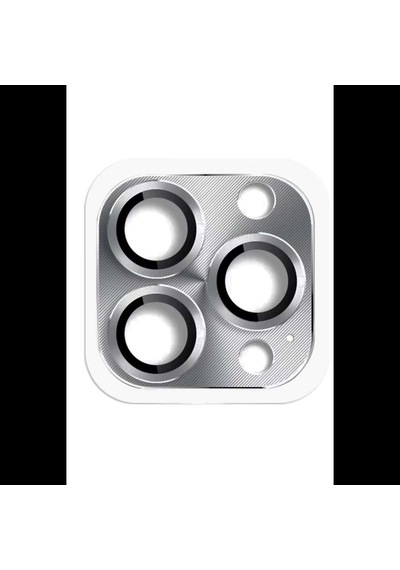 İphone 16 Pro Max Pers Alüminyum Kamera Lens - Gri Diğer