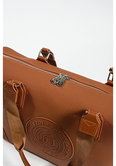 Just Polo Kadın Büyük Valiz Boy Ayarlanabilir Askılı Lüks El Ve Omuz Çantası Shopper Taba