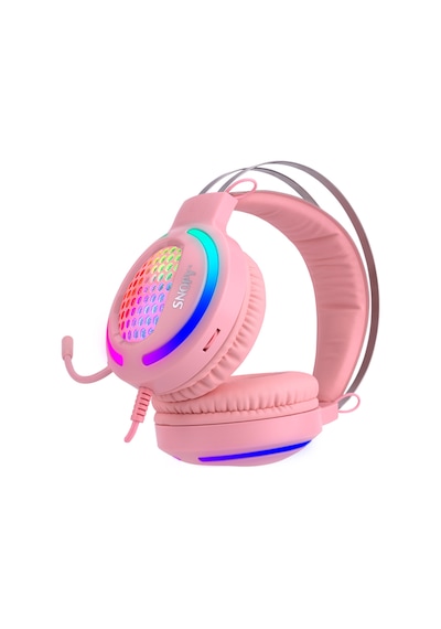 Snopy SN-GX82 PINKY RGB Ledli Mikrofonlu Oyuncu Kulaklığı