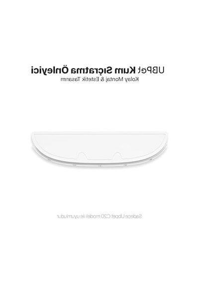 Ubpet C20 Otomatik Akıllı Kedi Tuvaleti İçin Aparat/buffle, Kum Sıçratma Önleyici Aparat/buffle Açık Bej