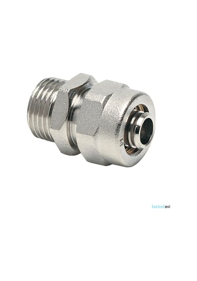 16*2-16 Pex Boru Bağlantı Rakoru-Mobil Sistem Pex Dış Dişli