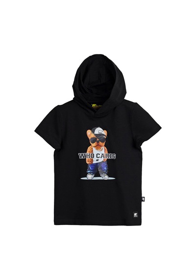 Bad Bear Mood Çocuk Sweatshirt Siyah