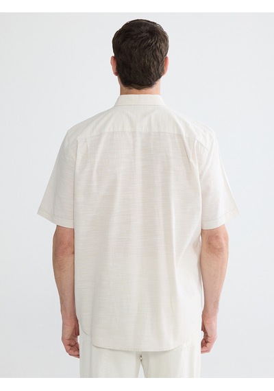 Lcwaıkıkı Classic Bej Regular Fit Poplin Erkek Gömlek
