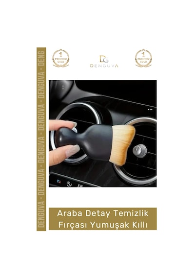 Otofırçası Araç Detay Hassas Yüzey Çizmez Ergonomik Profesyonel Toz Temizlik Fırçası Yumuşak Kıllı