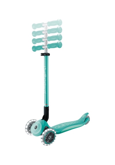 Globber Elite Deluxe Işıklı Scooter - Koyu Mint Yeşil