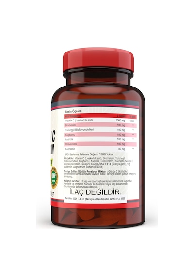 Nevfix Vitamin C Kuersetin 120 Tablet C Vitamini