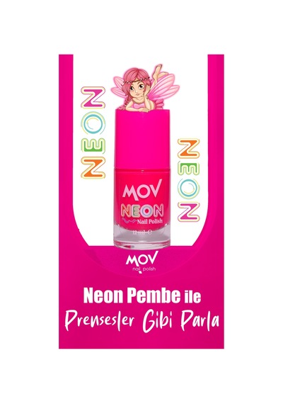 Mov Neon Oje Pembe No:1 001 Transparent