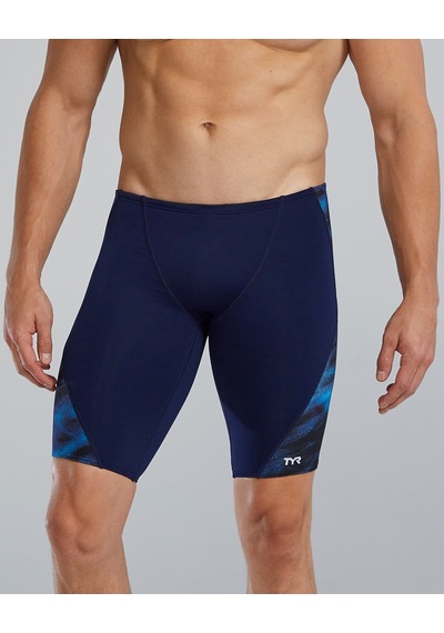 Tyr Durafast Elite Men's Blade Splice Jammer Swimsuit - Soren mavi