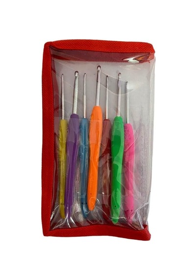 Şenelyün Şenel Yün Silikon Saplı Yün Tığ Set Çantalı Set İçi Tığ No: 2mm, 2.5mm, 3mm, 3.5mm, 4mm, 4.5mm, 5mm