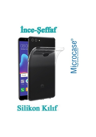 Huawei Y9 2018 Ince 0.2 Mm Silikon Kilif + Cam (Seçin) 297972594 - Seçenek / Cam Koruma-Tempered Glass Istemiyorum