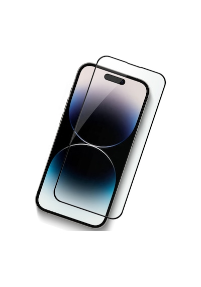 Apple Uyumlu   iPhone 14 Pro Max Siyah 5D Tam Kaplayan Ekran Koruyucu Cam