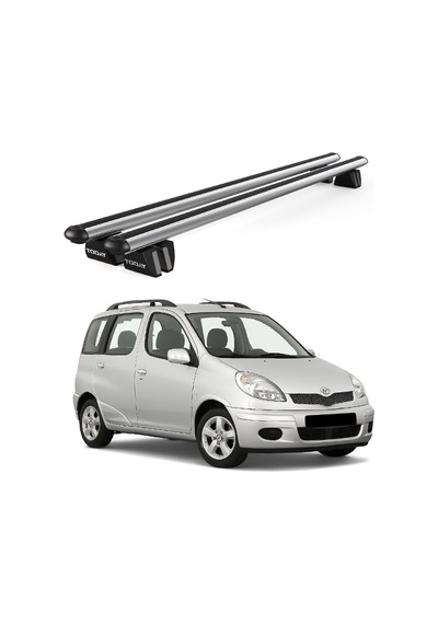 Pençe Toyota Yaris Verso Mpv 2000-2005 Uyumlu Gri Ara Atkı 109cm Port Bagaj Tavan Barı
