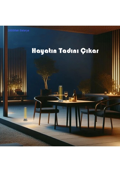 Techtic Manyetik Masa Lambası Abajur Şarjlı Modern Okuma Işığı