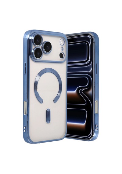 Mey İthalat Apple iPhone Uyumlu 17 Pro Max Kross Magneticsafe Kapak - Sierra Blue 11