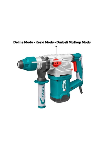 Total TH115326 Kırıcı Delici Darbeli Matkap 1500 W Kömürlü Ahşap Metal Beton Elektropnömatik Delme Kırma Makine