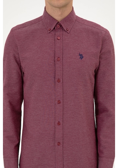 U.s. Polo Assn. Erkek Bordo Gömlek Basic 50316723-vr014 Bordo