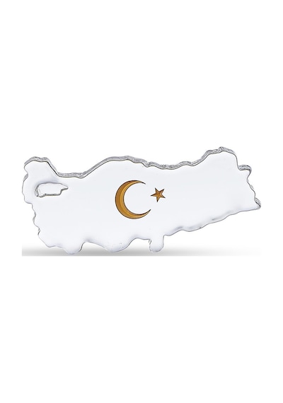 Pasabahce Türkiye Haritası Ayyıldız Kağıt Ağırlık Cok Renkli