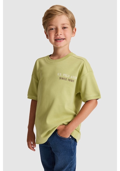 U.S. Polo Assn. Erkek Çocuk Çağla Tişört 50327030-vr016 Cagla