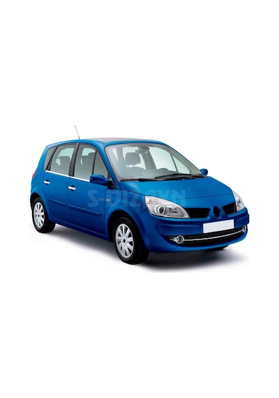 S-Dizayn  Renault Scenic 2 Krom Cam Çıtası 4 Prç 2003-2009