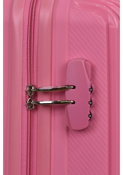 Elatae Premium Polipropilen Kabin Boy Kırılmaz Valiz Pembe V303 Pembe