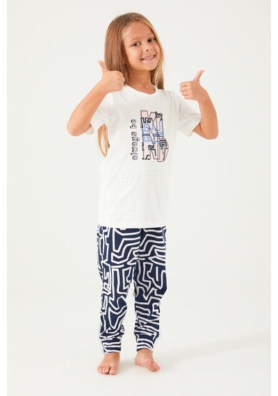 Arnetta Kız Çocuk Çok Renkli Pijama Takımı 5274-32807 Çok Renkli