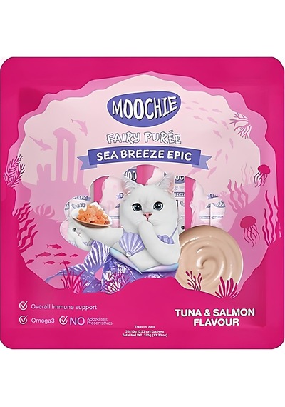 Moochie Ton Ve Somon Balıklı Krema Kedi Ödülü 25 X 15gr