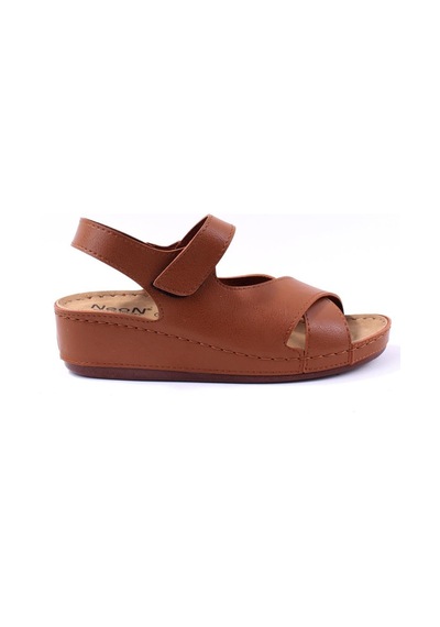 Dagoster Dza37-1810 Taba Günlük Ortopedik Kadın Sandalet