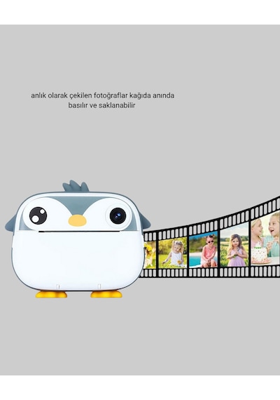 Çocuk Fotoğraf Makinesi Termal Baskılı Anında Çıktı Hd Video Kayıtlı