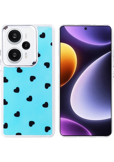 Zore Redmi Note 13 Pro 4g Kılıf Airbag Tasarımlı Sys Hadra Kapak - Kalp Kalp