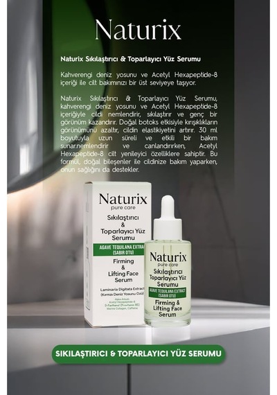 Naturix Sıkılaştırıcı & Toparlayıcı Yüz Serumu 30 Ml 12'li Paket