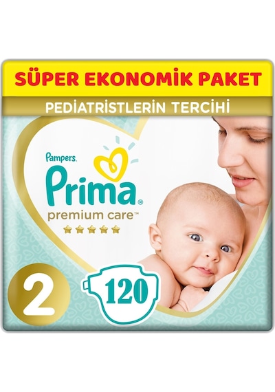 Prima Premium Care Bebek Bezi Beden:2 4-8kg Mini 180 Adet