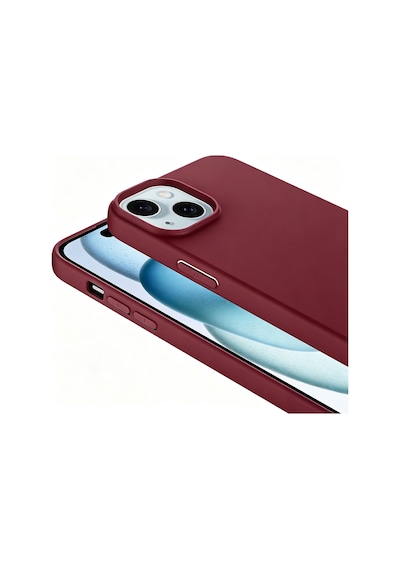 iPhone 15 Kılıf Lansman Kapak Lsr Mürdüm