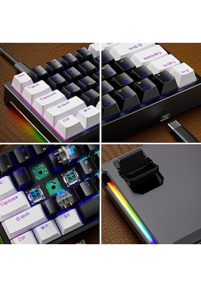 Valkyrie K710 Blue Switch Dark Alien 71 Tuş RGB Gaming Klavye